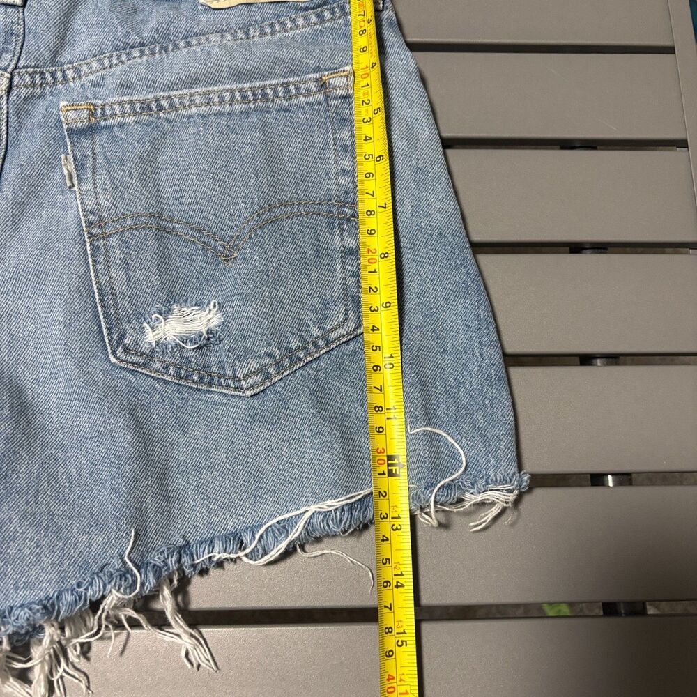 Levi's Silver Tab Jean shorts Womens Size 29 Cut Off Summer - Picture 7 of 10